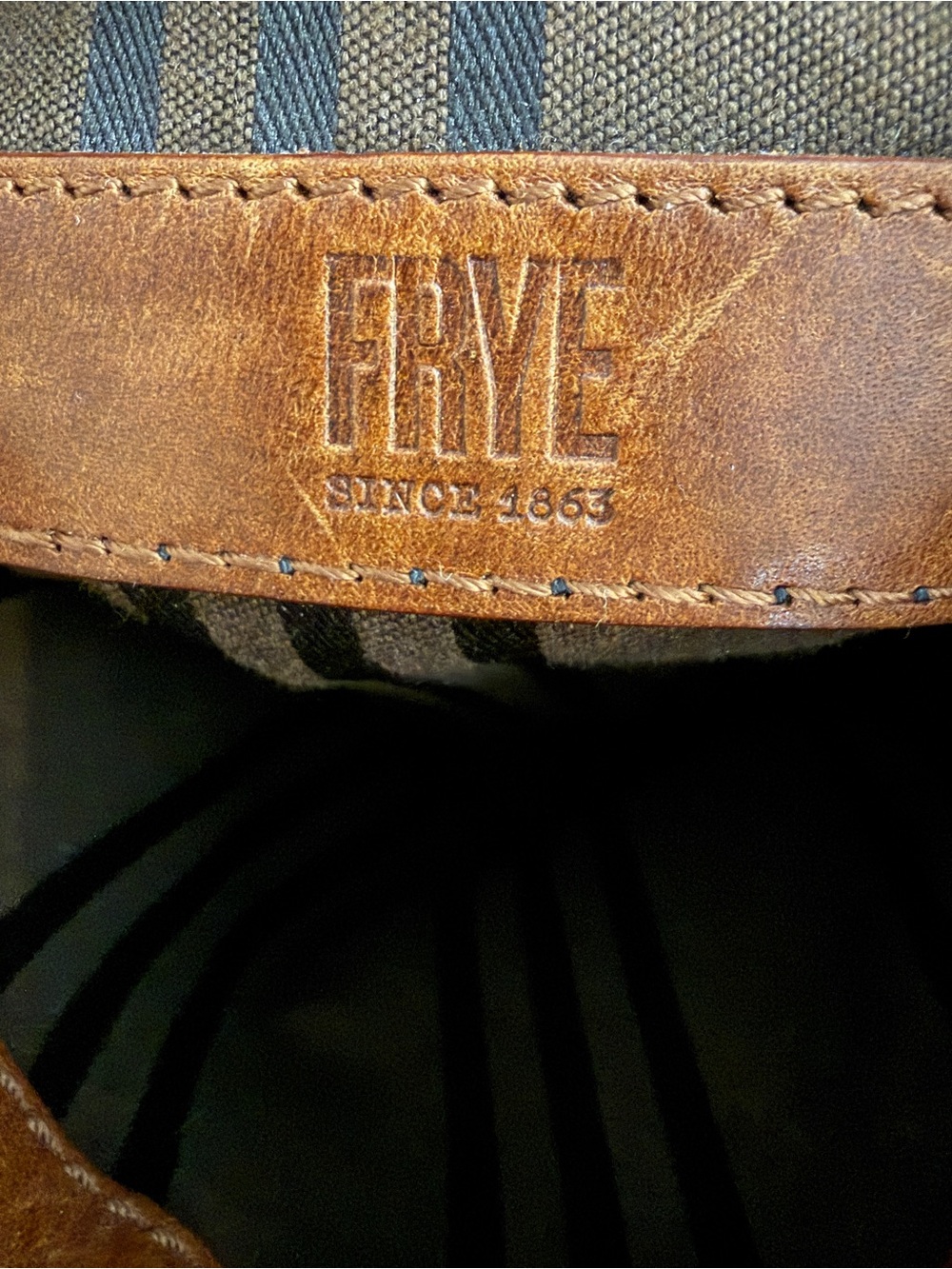 Frye Melissa Drawstring Leather Bucket Bag - Picture 7 of 9